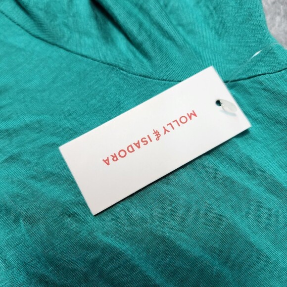 NWT Molly & Isadora Women's Green Top Size 1X - Picture 4 of 10
